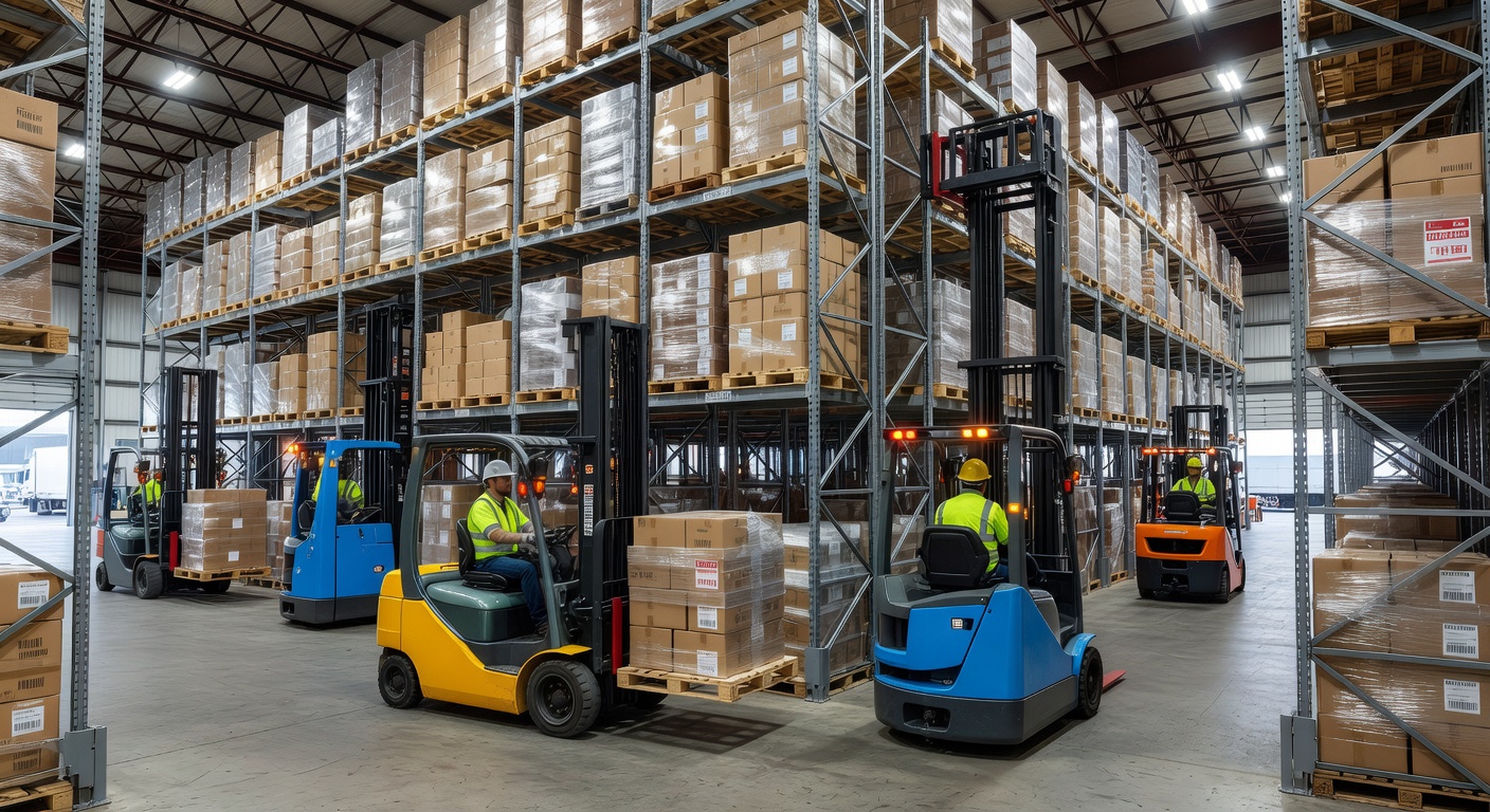 Operaciones de almacén logístico para comercio internacional en España